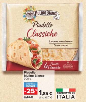Piadelle Mulino Bianco