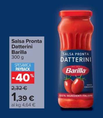 Salsa pronta Datterini Barilla