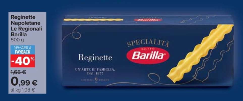 Reginette Napoletane Le Regionali Barilla