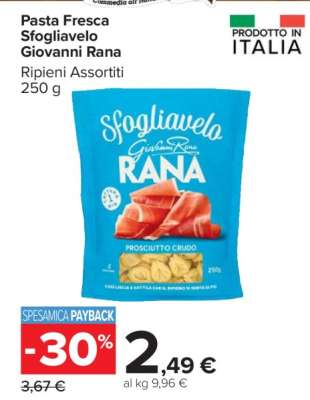 Pasta Fresca Sfogliavelo Giovanni Rana