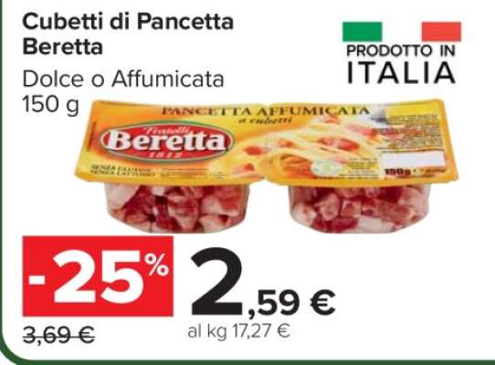 Cubetti di Pancetta Beretta