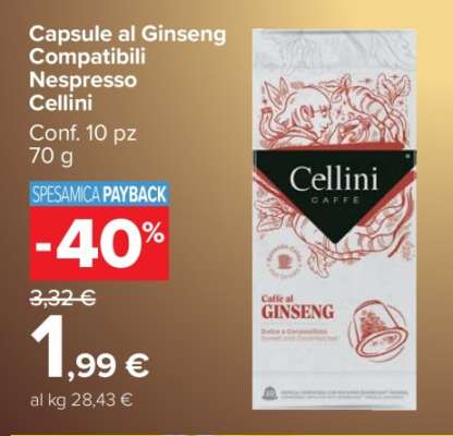 Capsule al Ginseng Compatibili Nespresso Cellini