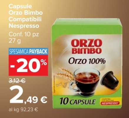 Capsule Orzo Bimbo Compatibili Nespresso