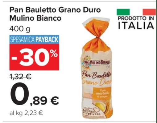 Pan Bauletto Grano Duro Mulino Bianco