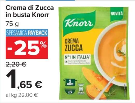 Crema di Zucca in busta Knorr