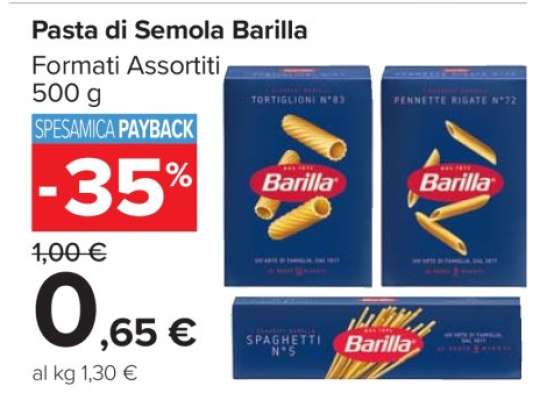PASTA DI SEMOLA BARILLA