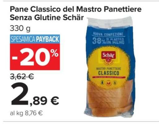 Pane Classico del Mastro Panettiere Senza Glutine Schär
