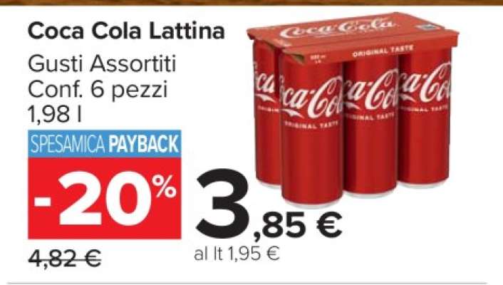 Coca Cola Lattina
