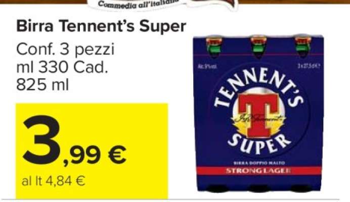 Birra Tennent’s Super