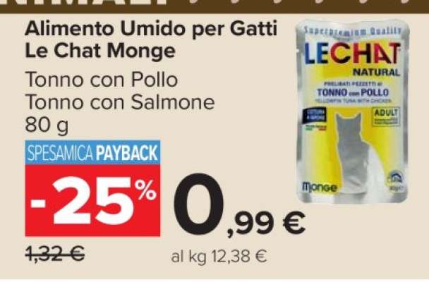 Alimento Umido per Gatti Le Chat Monge