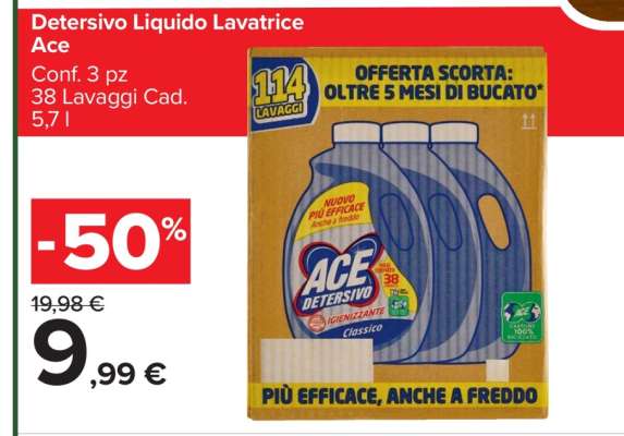 DETERSIVO LIQUIDO LAVATRICE ACE