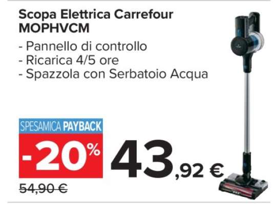 Scopa Elettrica Carrefour MOPHVCM