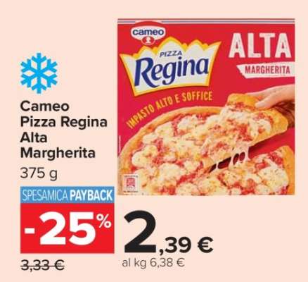 CAMEO Pizza Regina Alta Margherita