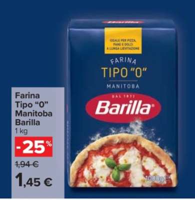 Farina Tipo “0” Manitoba Barilla
