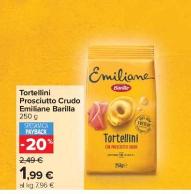 Tortellini Prosciutto Crudo Emiliane Barilla