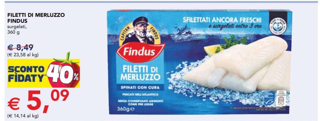 Filetti di Merluzzo Findus