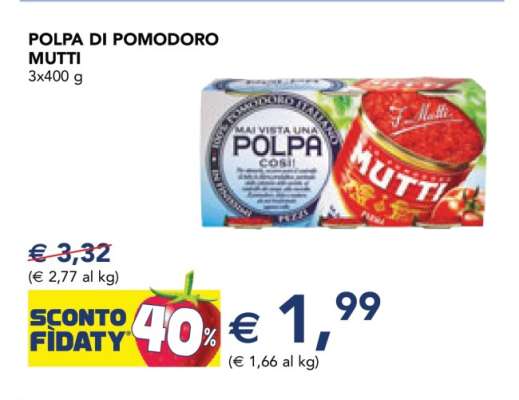 POLPA DI POMODORO MUTTI
