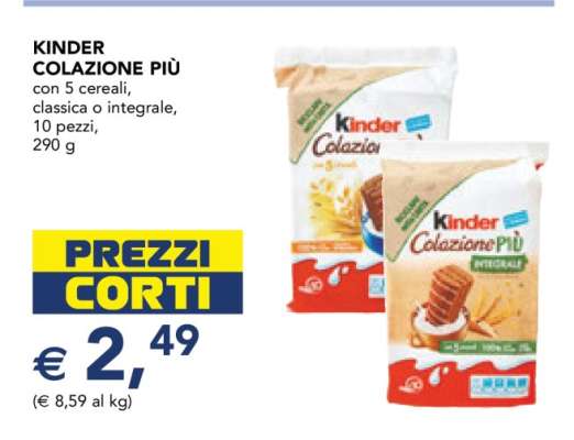 KINDER COLAZIONE PIÙ