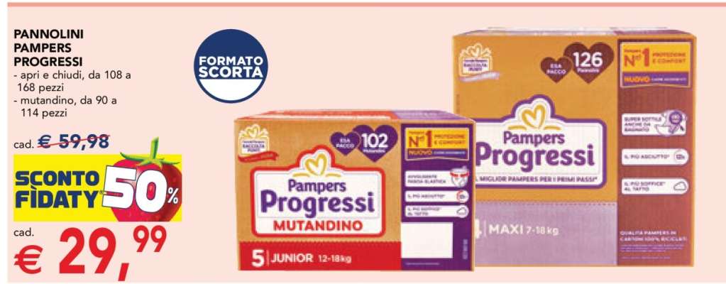 Pannolini Pampers Progressi