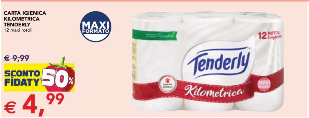 Carta Igienica Kilometrica Tenderly