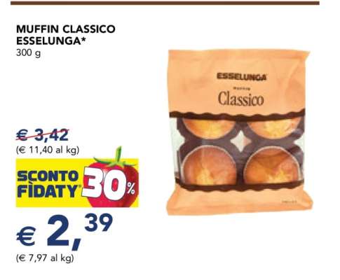 MUFFIN CLASSICO ESSELUNGA