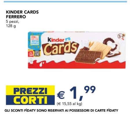 KINDER CARDS FERRERO