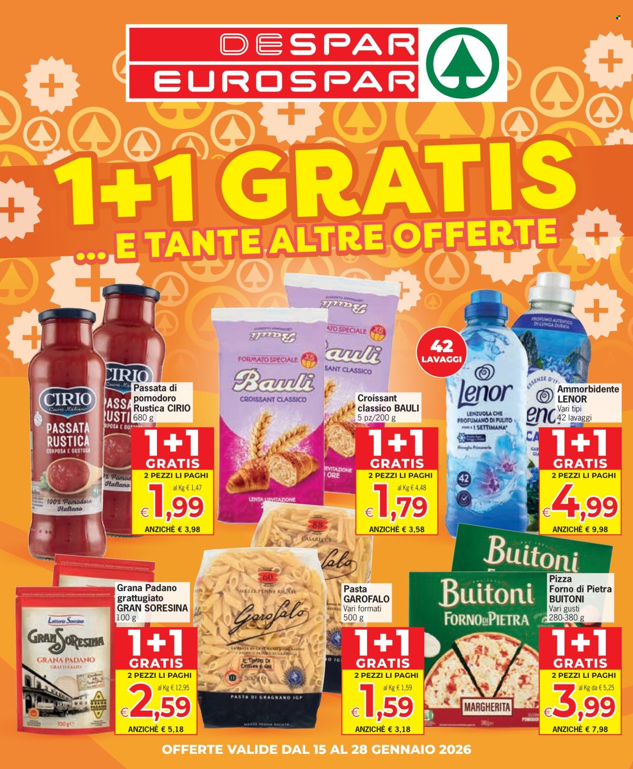 Volantino Eurospar - 15/1/2026 - 28/1/2026. Pagina 1