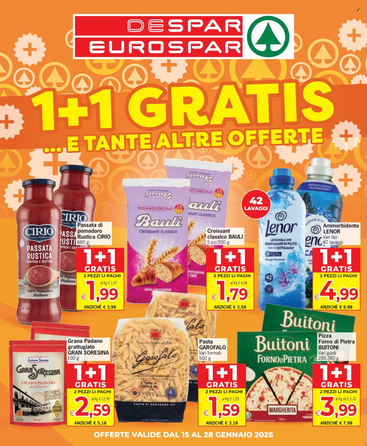 Volantino Eurospar - 15/1/2026 - 28/1/2026. Pagina 1