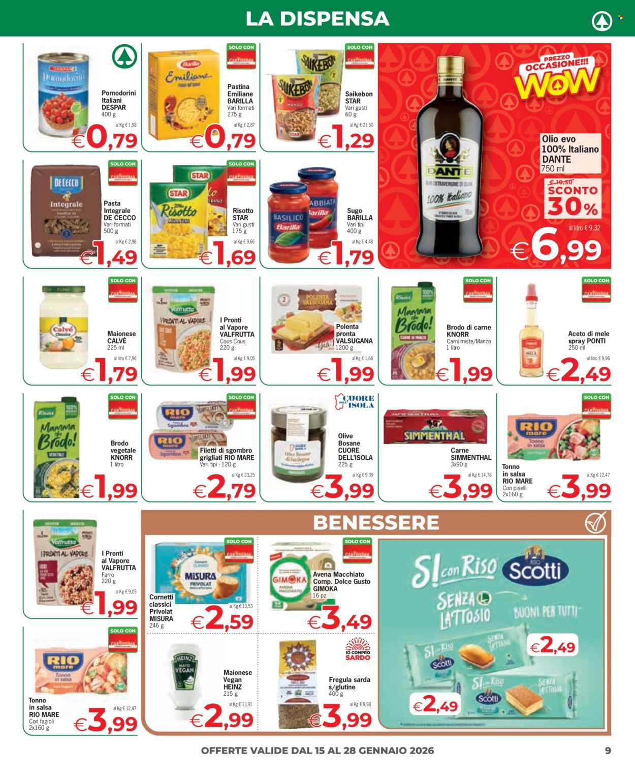 Volantino Eurospar - 15/1/2026 - 28/1/2026. Pagina 9
