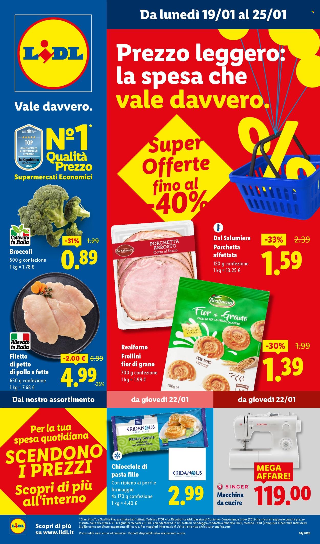 Volantino Lidl - 19/1/2026 - 25/1/2026. Pagina 1