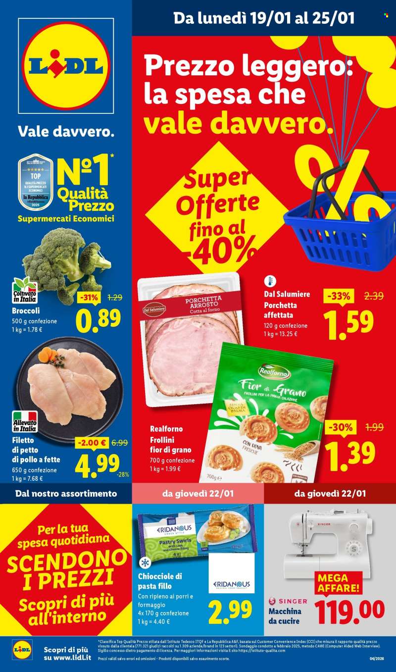 Volantino Lidl - 19/1/2026 - 25/1/2026.