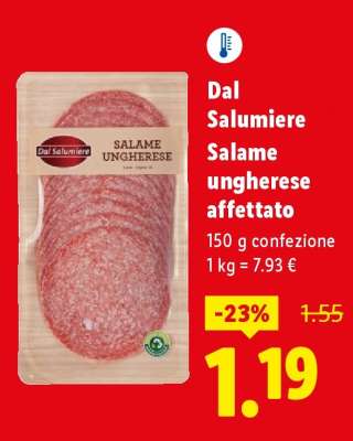 Dal Salumiere Salame Ungherese affettato