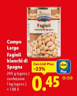 Campo Largo Fagioli bianchi di Spagna