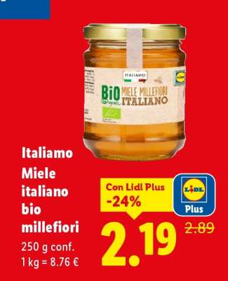 Italiamo Miele italiano bio millefiori