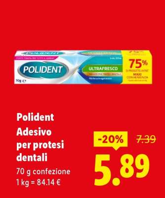 Polident Adesivo per protesi dentali