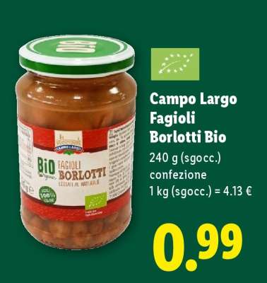 Campo Largo Fagioli Borlotti Bio