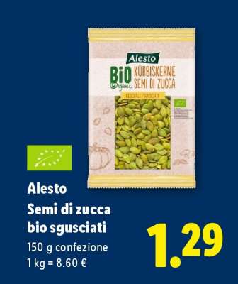 Alesto Semi di zucca bio sgusciati