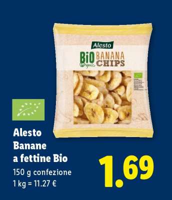 Alesto Banane a fettine bio