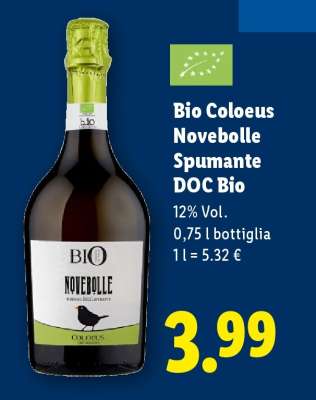 Bio Coloeus Novebolle Spumante DOC Bio