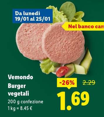 Vemondo Burger vegetali