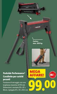 Parkside Performance Cavalletto per carichi pesanti
