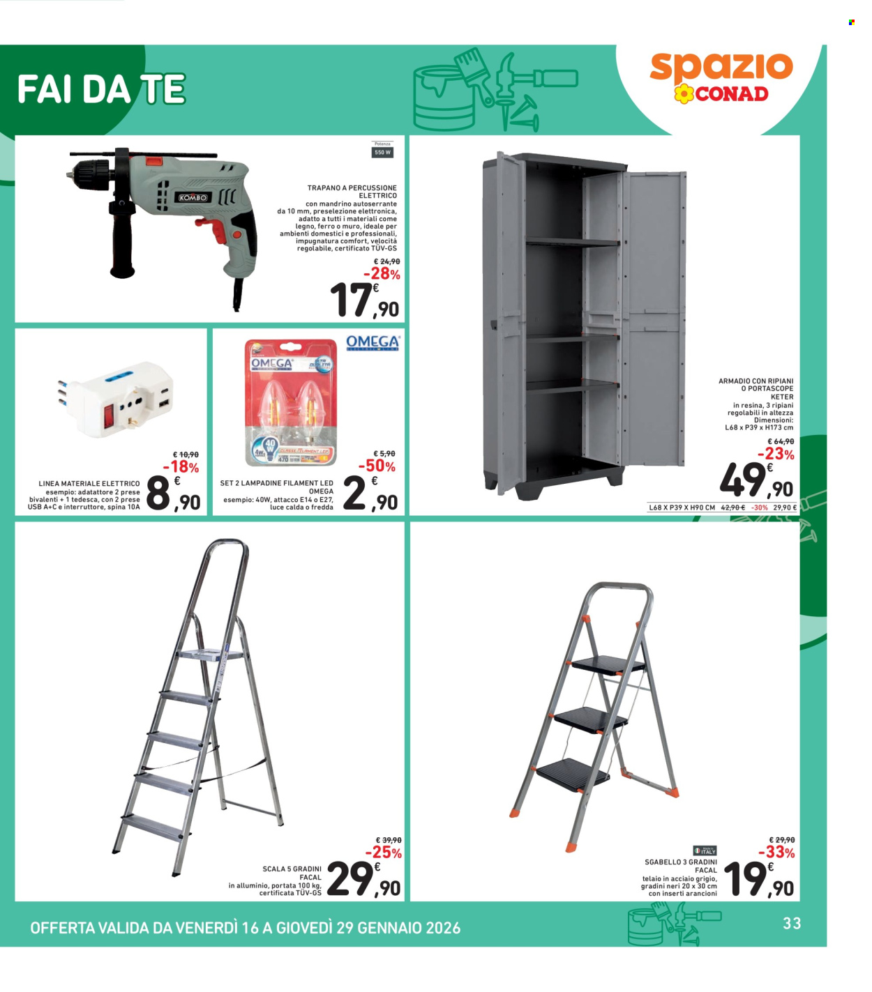 Volantino Spazio Conad - 16/1/2026 - 29/1/2026. Pagina 33