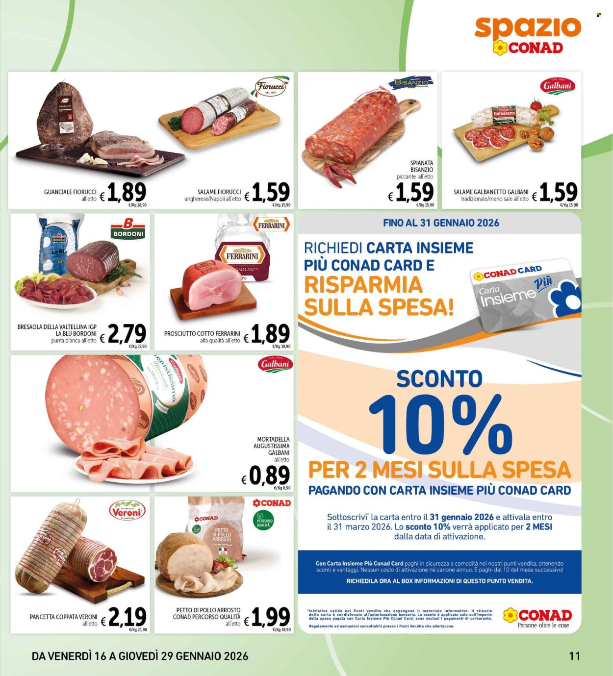 Volantino Spazio Conad - 16/1/2026 - 29/1/2026. Pagina 11