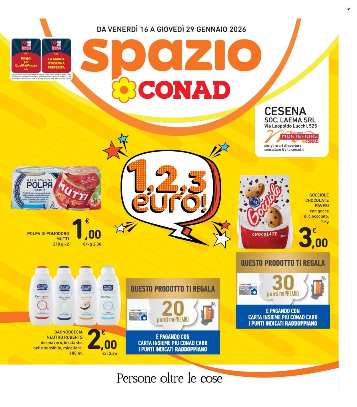 Volantino Spazio Conad - 16/1/2026 - 29/1/2026. Pagina 1