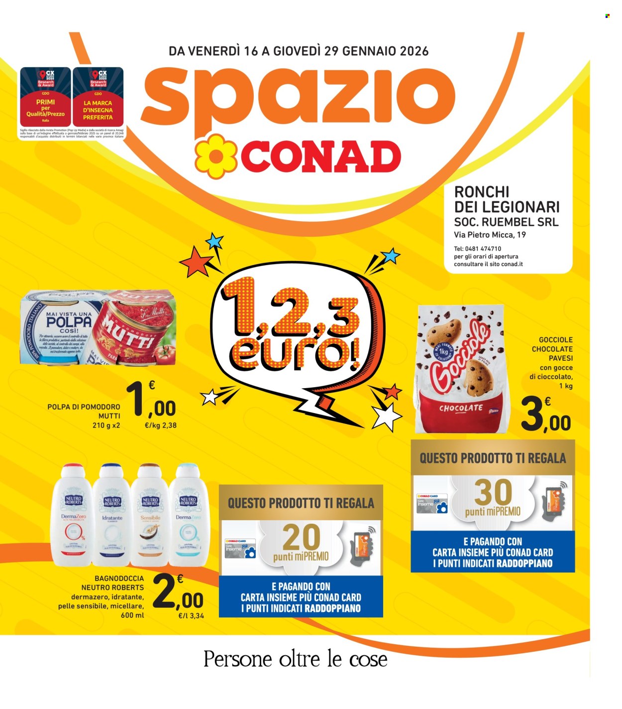 Volantino Spazio Conad - 16/1/2026 - 29/1/2026. Pagina 1