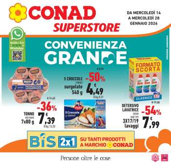 Volantino Conad Superstore - 14/1/2026 - 28/1/2026.