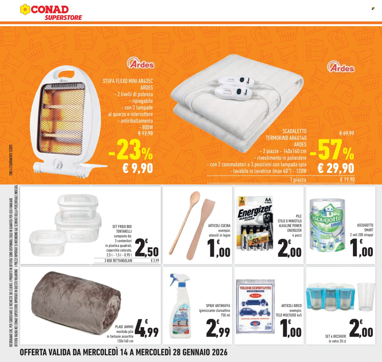 Volantino Conad Superstore - 14/1/2026 - 28/1/2026. Pagina 30