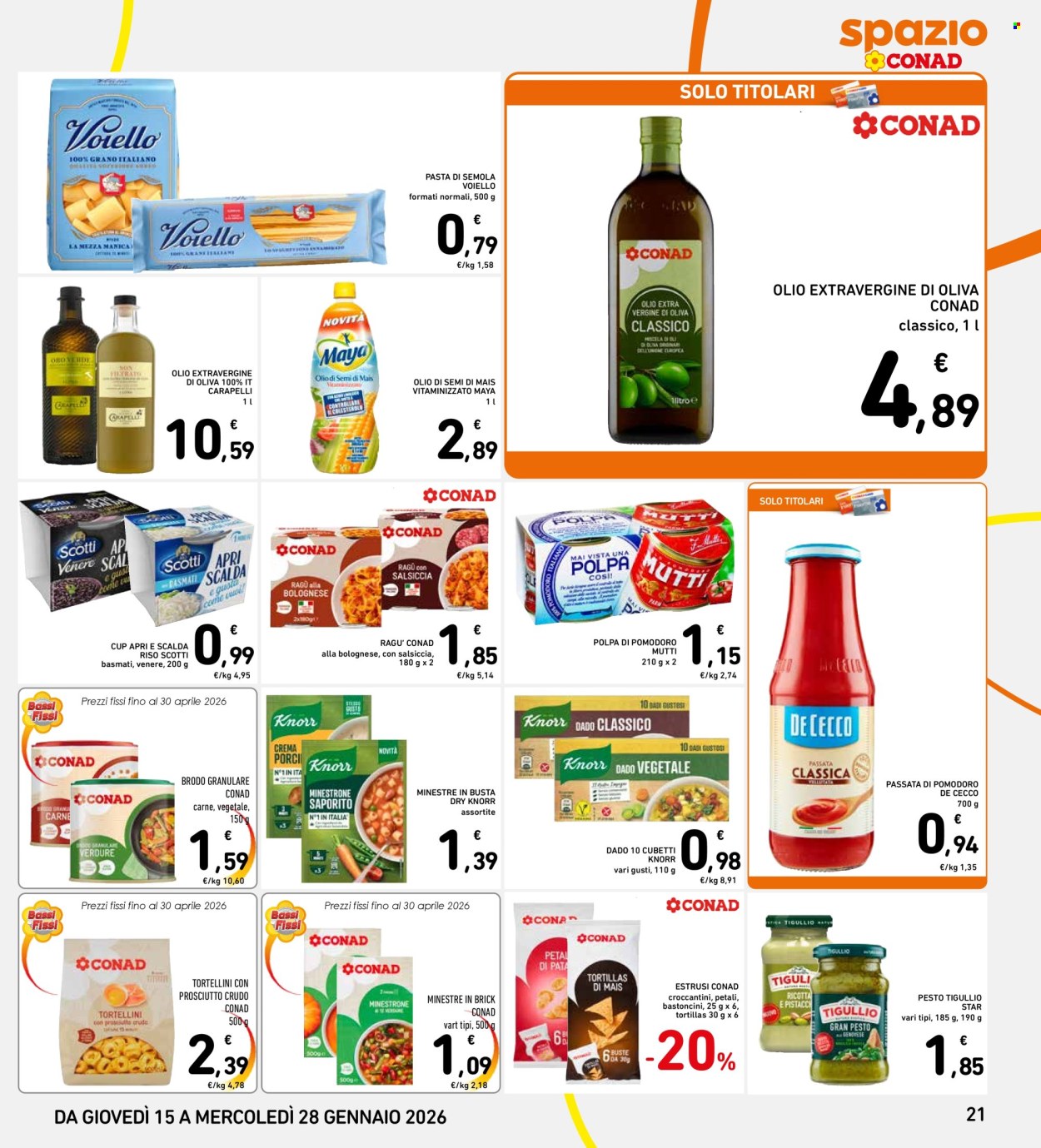 Volantino Spazio Conad - 15/1/2026 - 28/1/2026. Pagina 21