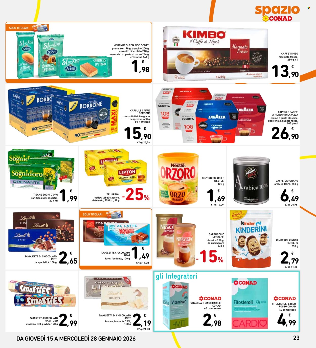 Volantino Spazio Conad - 15/1/2026 - 28/1/2026. Pagina 23