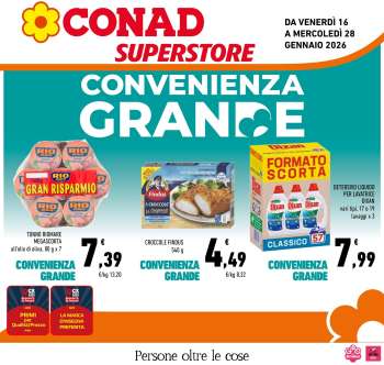 Volantino Conad Superstore - 16/1/2026 - 28/1/2026.